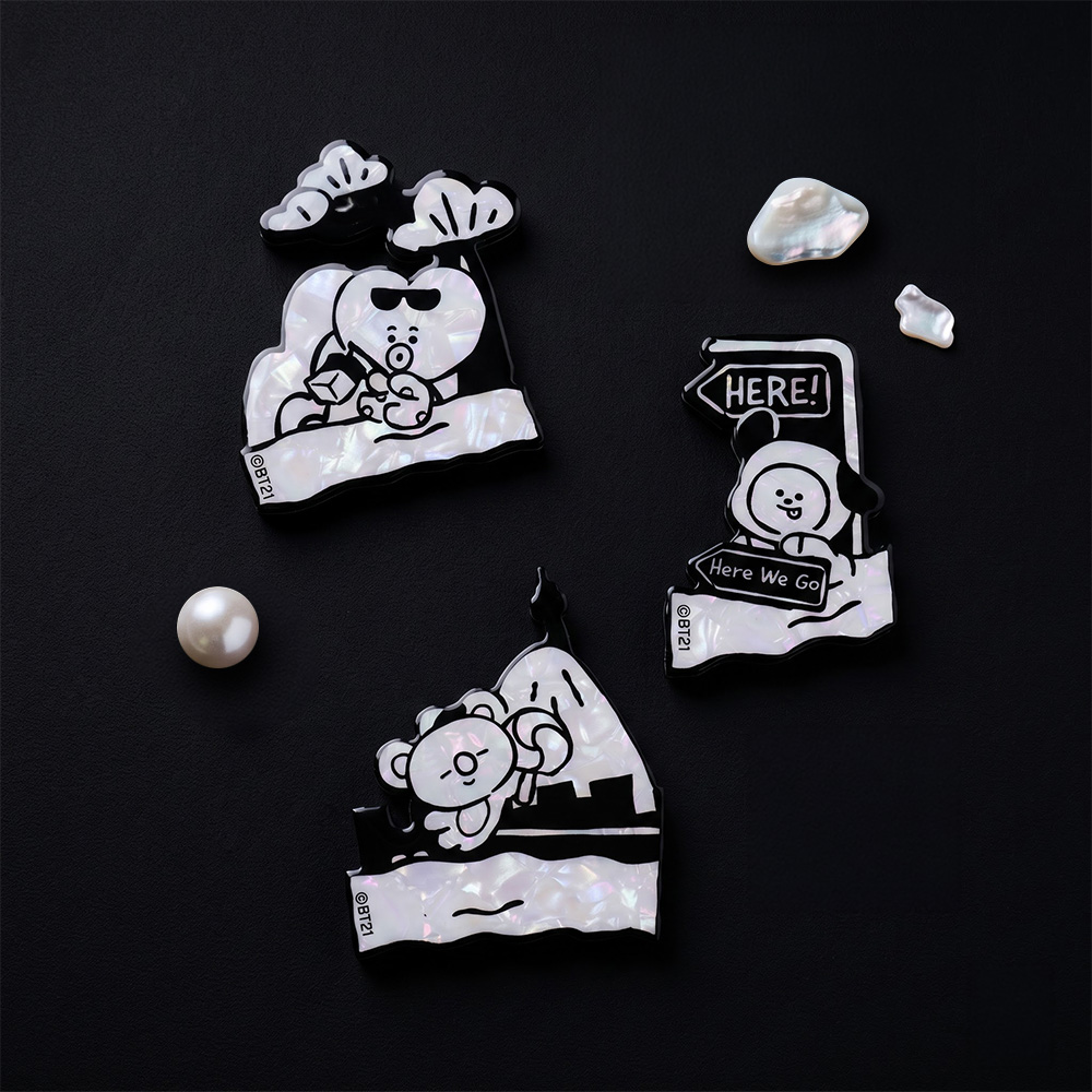 BT21 홀로그램 퍼즐 마그넷 블라인드 박스 랜덤 구성 냉장고 자석 현관 꾸미기 - 상세 이미지 4
