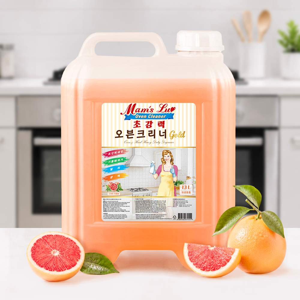 맘스럽 초강력 오븐크리너 골드 13L 특대용량 기름때제거 가정용 업소용 - 상세 이미지 2