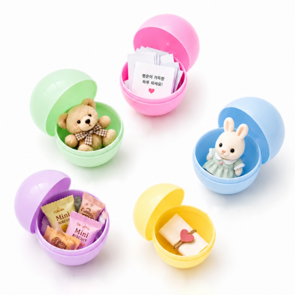 뽑기캡슐 30개 추첨볼 빈캡슐 전체불투명 32mm 뽑기공 랜덤볼 박대표마켓 - 상세 이미지 2