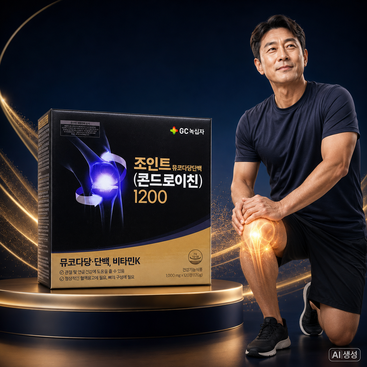 120정 2개월분 녹십자 콘드로이친 조인트 1200 뮤코다당단백 관절 연골 건강 영양제 - 상세 이미지 3