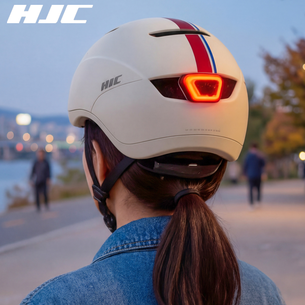 HJC 홍진 루트 자전거 헬멧 미니벨로 브롬톤 전기 킥보드 어반 1. 크림 화이트, S (51-56cm) - 상품 이미지