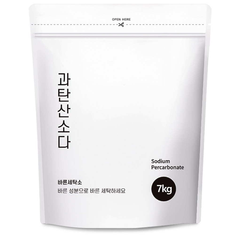 바른세탁소 과탄산소다 파우치 7kg 산소계표백제 1등급원료 사용 - 상품 이미지