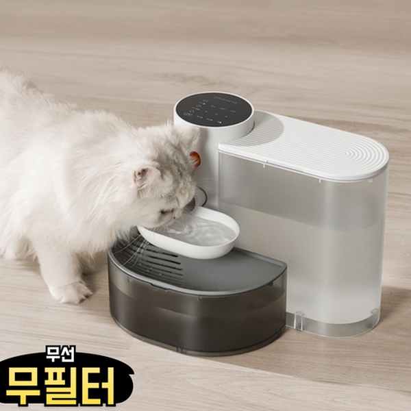 펫그래비티 강아지 고양이 정수기 무선 무필터 자동 급수기 3L 물비움정수기 - 상품 이미지