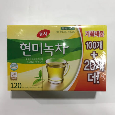 동서식품 현미녹차 티백 100개입