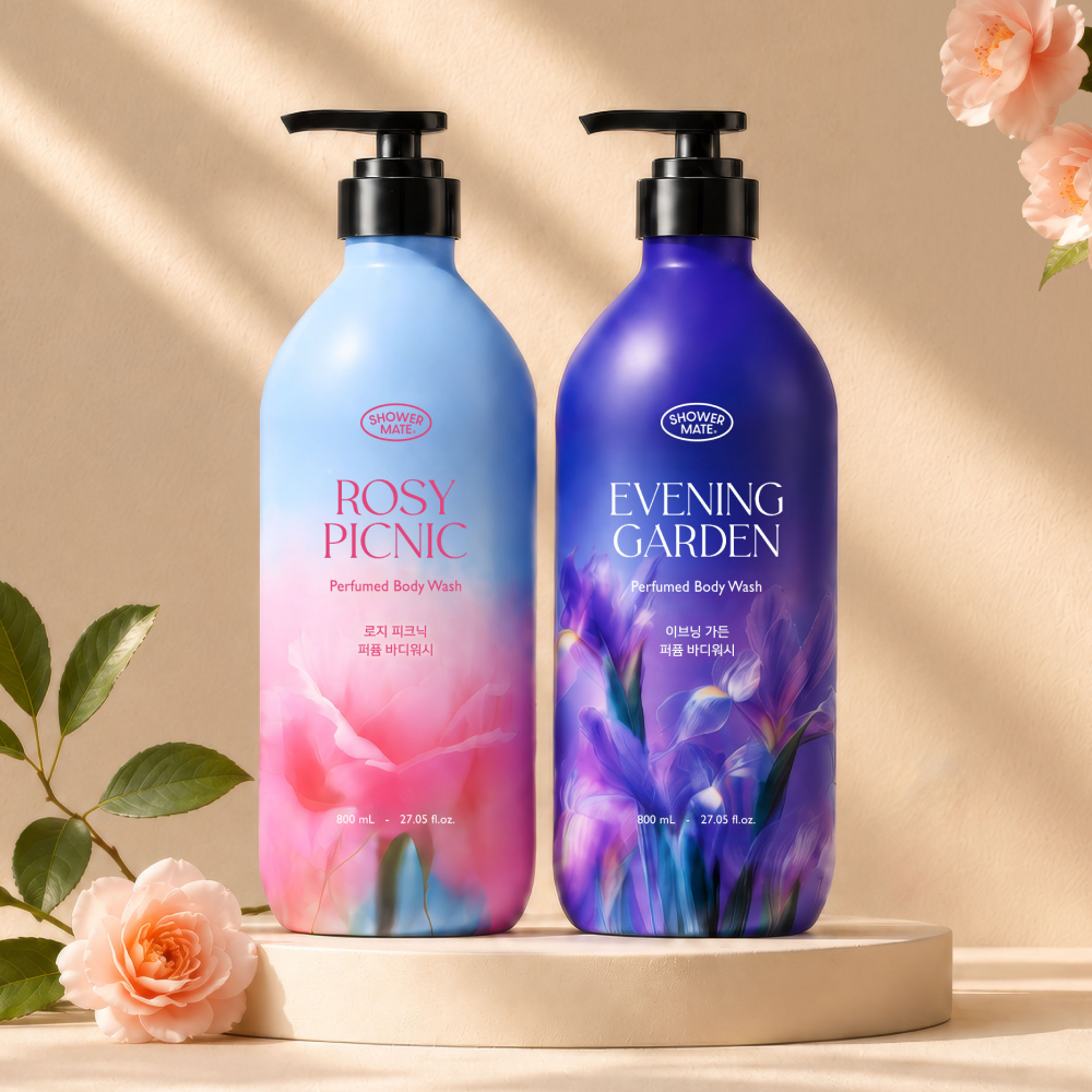 샤워메이트 클래식 퍼퓸 바디워시 로지피크닉 800ML 2개 - 상세 이미지 3