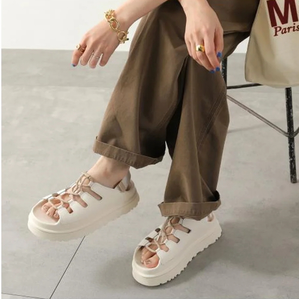 UGG 어그 골든글로우 토글 우먼스 플랫폼 샌들 화이트 1179370-JSM - 상세 이미지 2