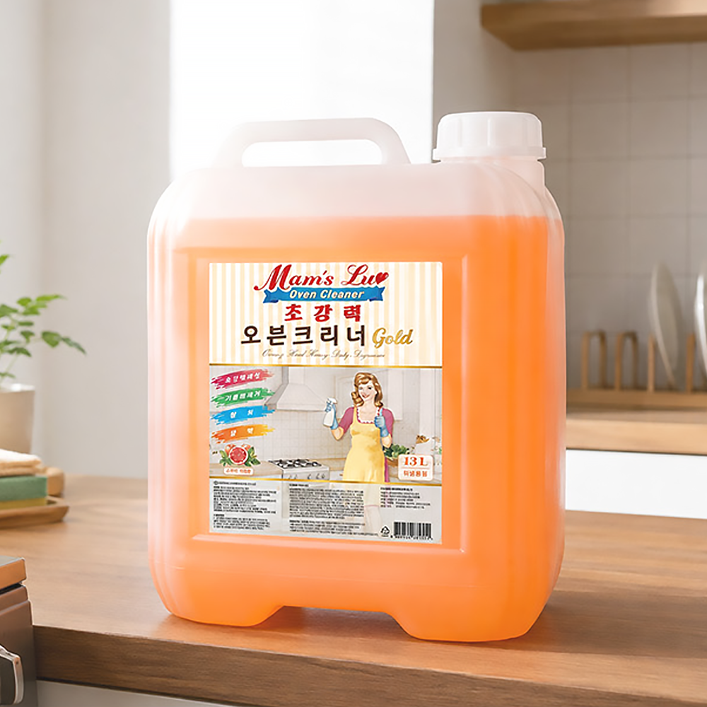 맘스럽 초강력 오븐크리너 골드 13L 특대용량 기름때제거 가정용 업소용 - 상세 이미지 3