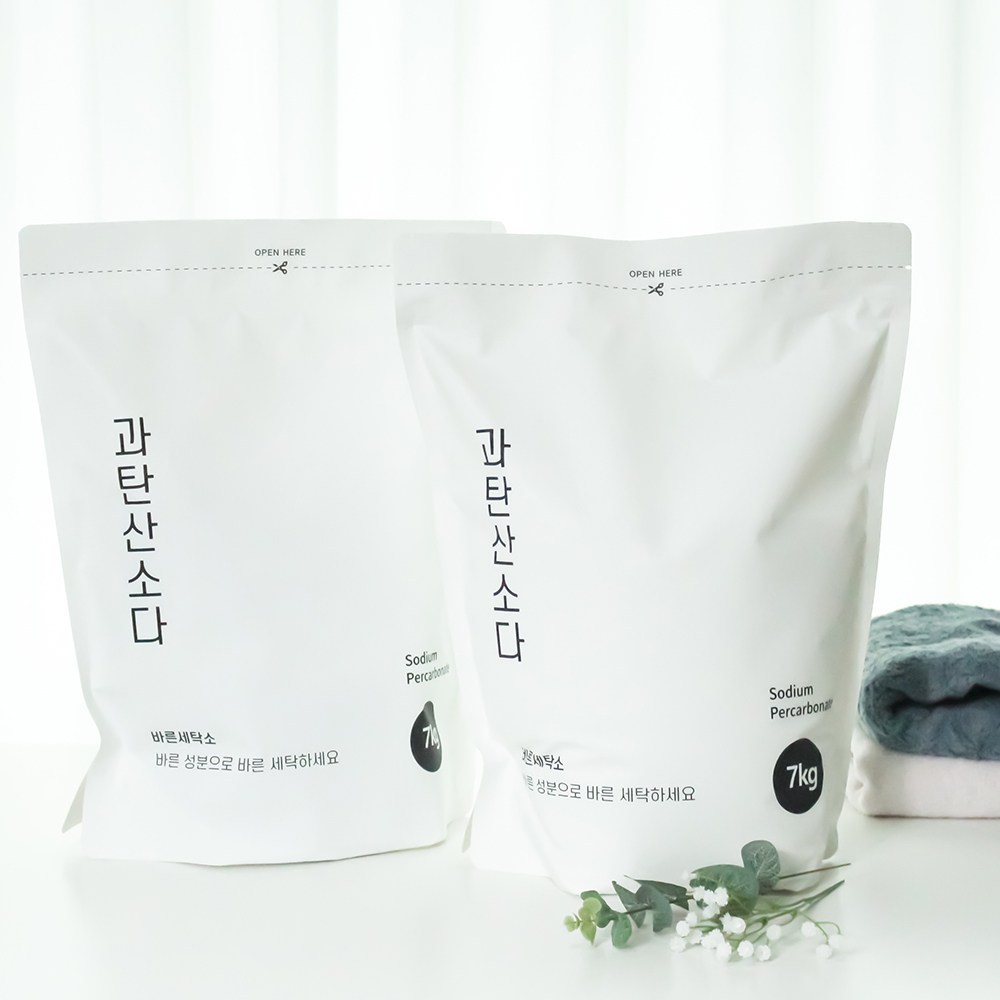 바른세탁소 과탄산소다 파우치 7kg 산소계표백제 1등급원료 사용 - 상세 이미지 3