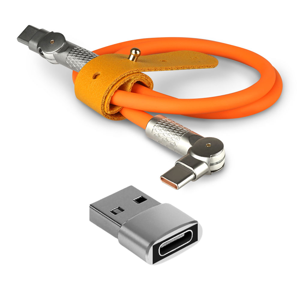 이메이크 C to C타입 초고속 충전 케이블 PD60W 180도 회전형 3m, 1개 - 상품 이미지