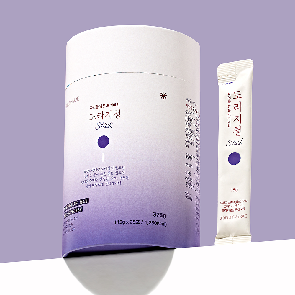 조은나래 도라지를 직접 갈아넣은 국산 도라지청 스틱 25포, 5개 - 상세 이미지 3