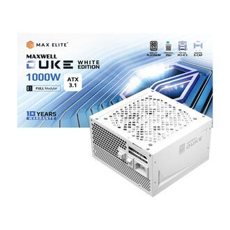맥스엘리트 DUKE 1000W 80PLUS PLATINUM ATX 3.1 화이트에디션