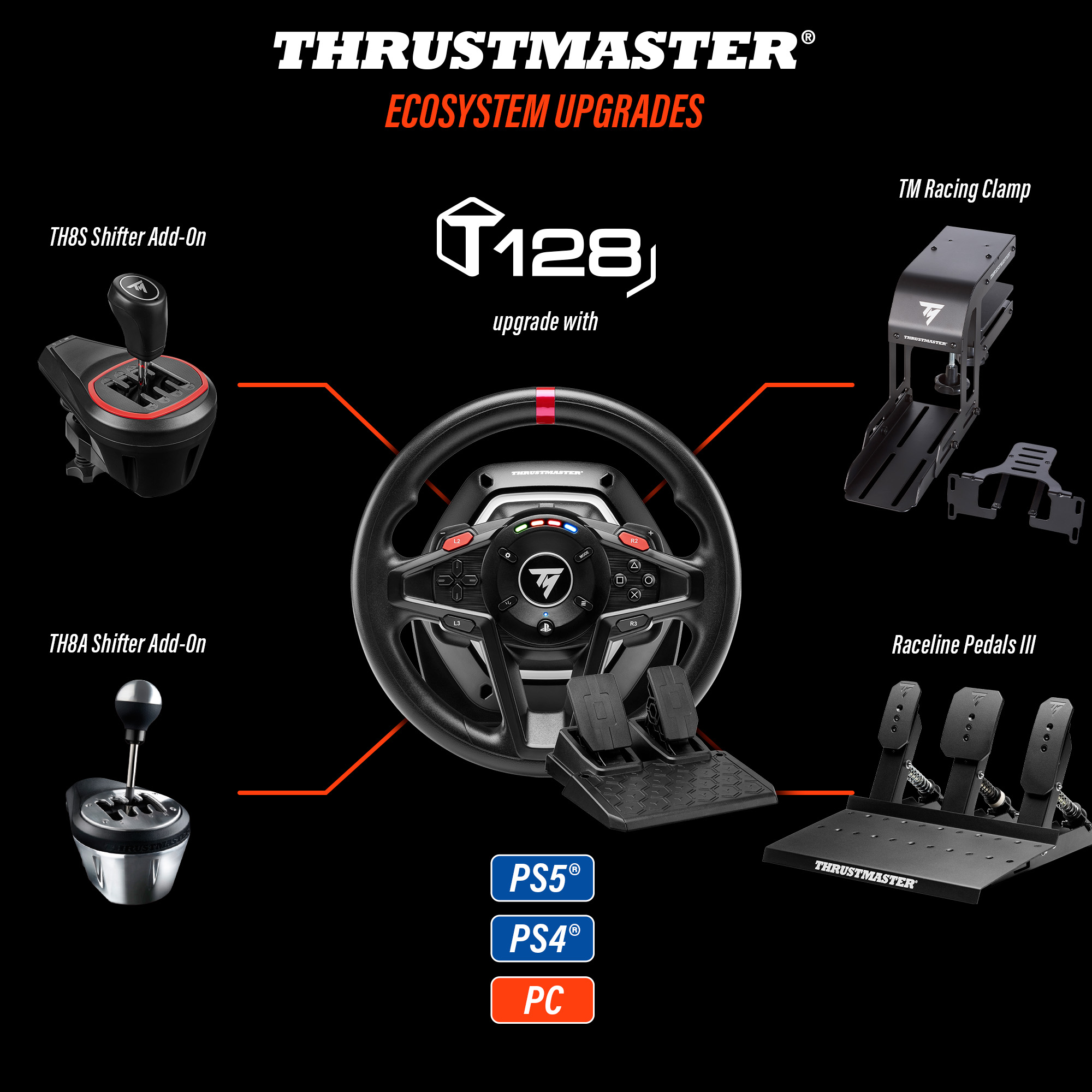 트러스트마스터 T128 레이싱휠 (PS PC) - 상세 이미지 2