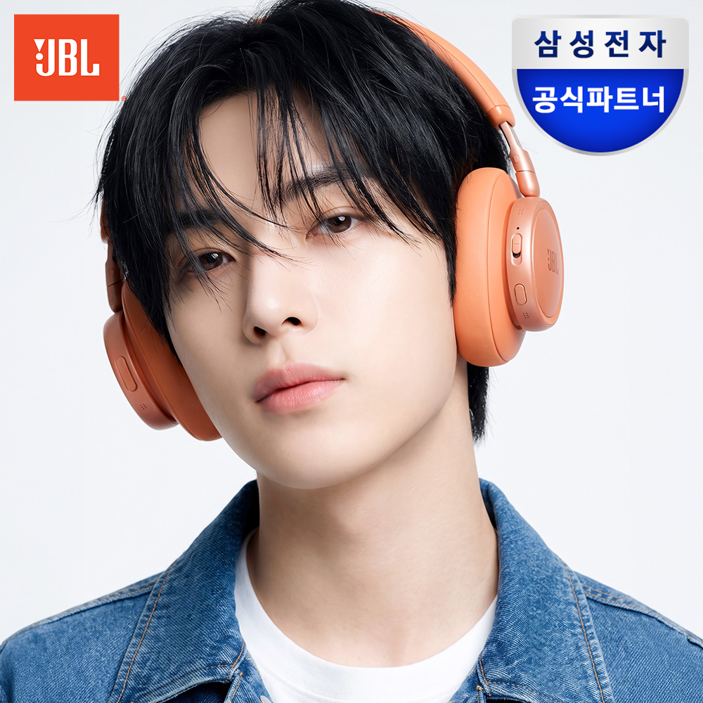 삼성전자 JBL LIVE 780NC 블루투스 헤드셋 오버이어 무선 헤드폰 오렌지 - 상품 이미지