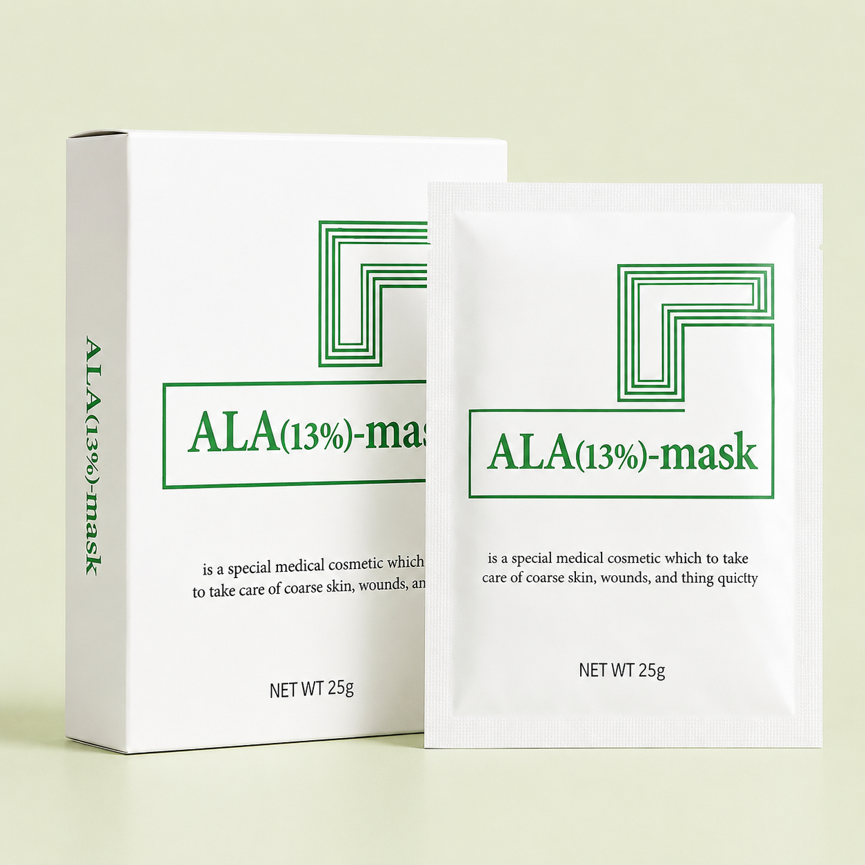 알라마스크팩 ALA-MASK 트러블 홈케어 피부관리 PDT광감각제 (10EA)