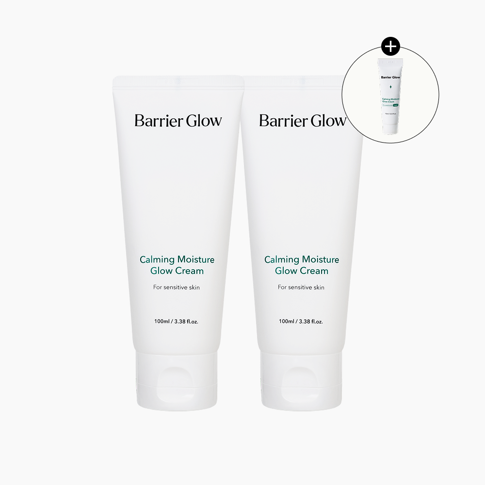 배리어글로우 속건조 물광 장벽 수분 주름개선 미백 보습 크림 80ml, 2개 - 메인 이미지