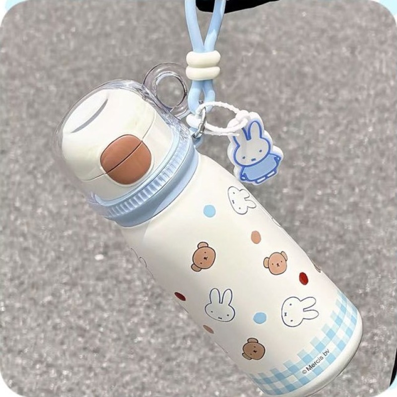 텀블러 보온보냉 귀여운 캐릭터 물병 컵포함 미피 570ml 용량 물통 - 상세 이미지 3