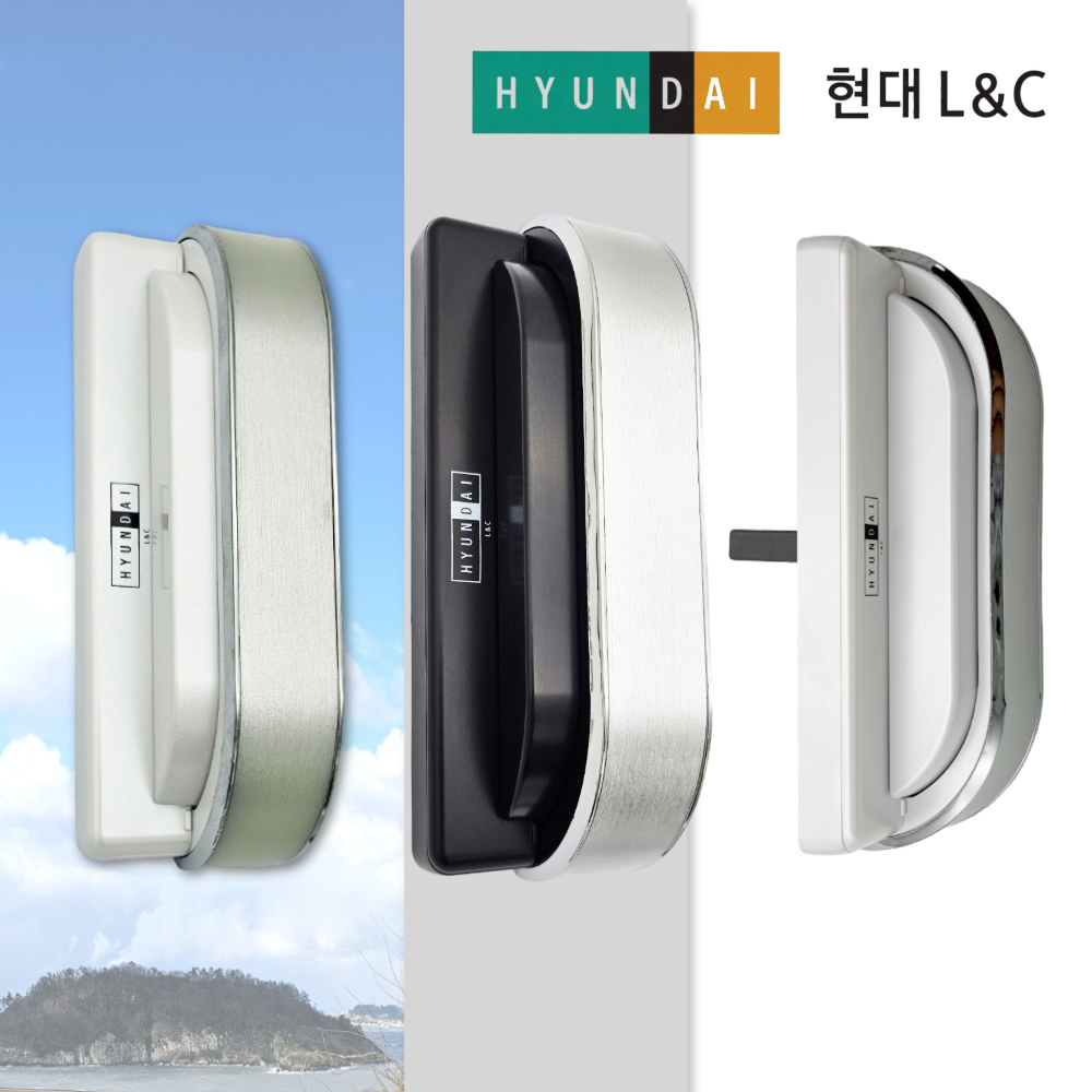 한화 샷시손잡이 오토락 카이저 그립형 현대 L&C 샤시손잡이 좌우겸용 - 상세 이미지 3