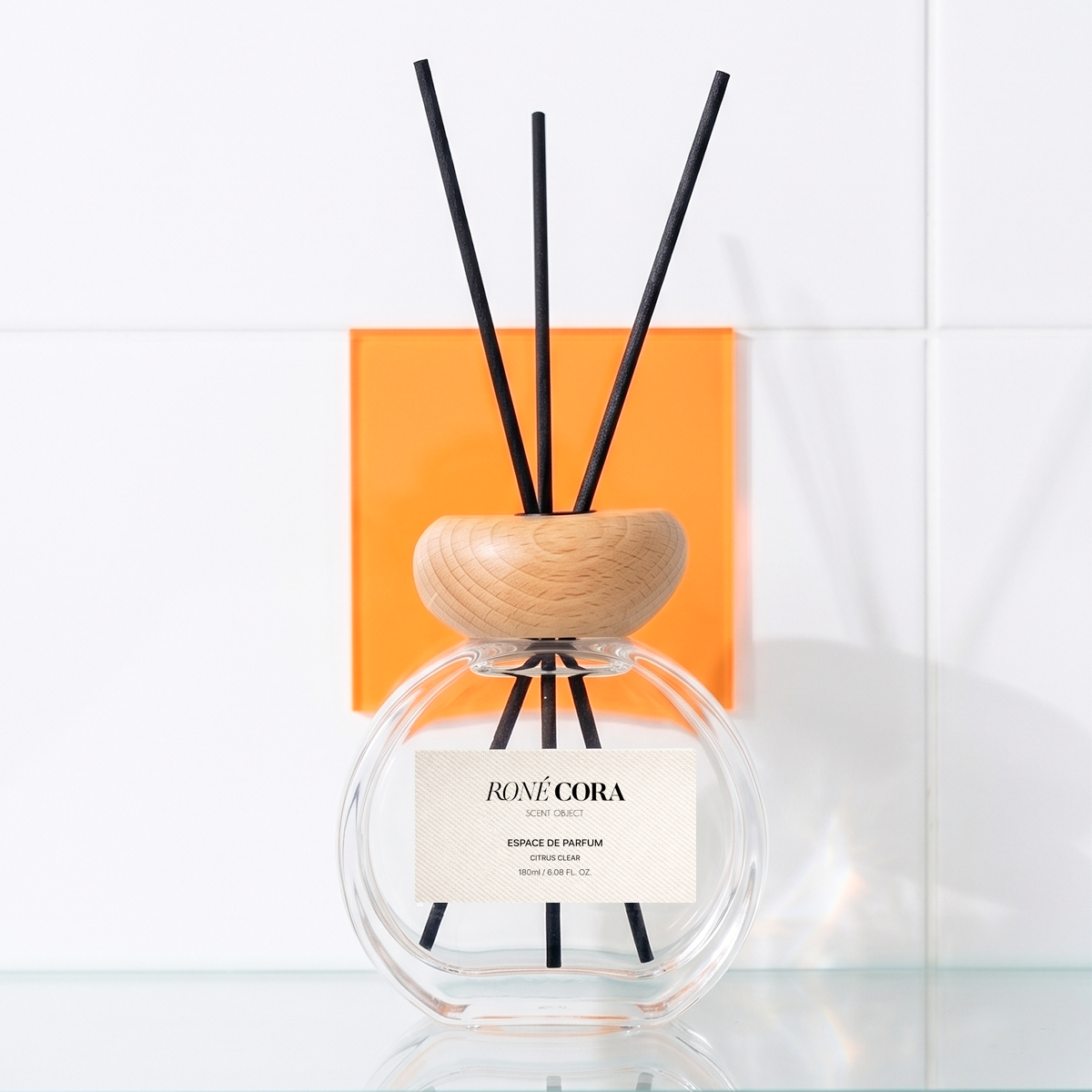 RONECORA 실내 디퓨저 방향제 집들이 선물 오브제 시트러스 클리어, 250ml, 1개 - 상세 이미지 3