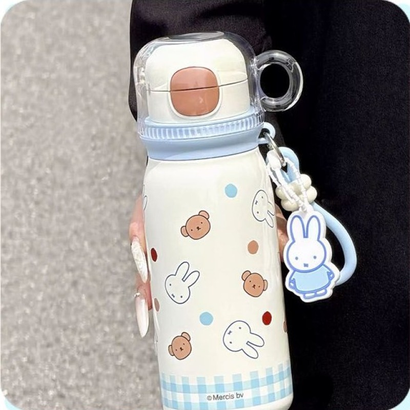 텀블러 보온보냉 귀여운 캐릭터 물병 컵포함 미피 570ml 용량 물통 - 상세 이미지 4