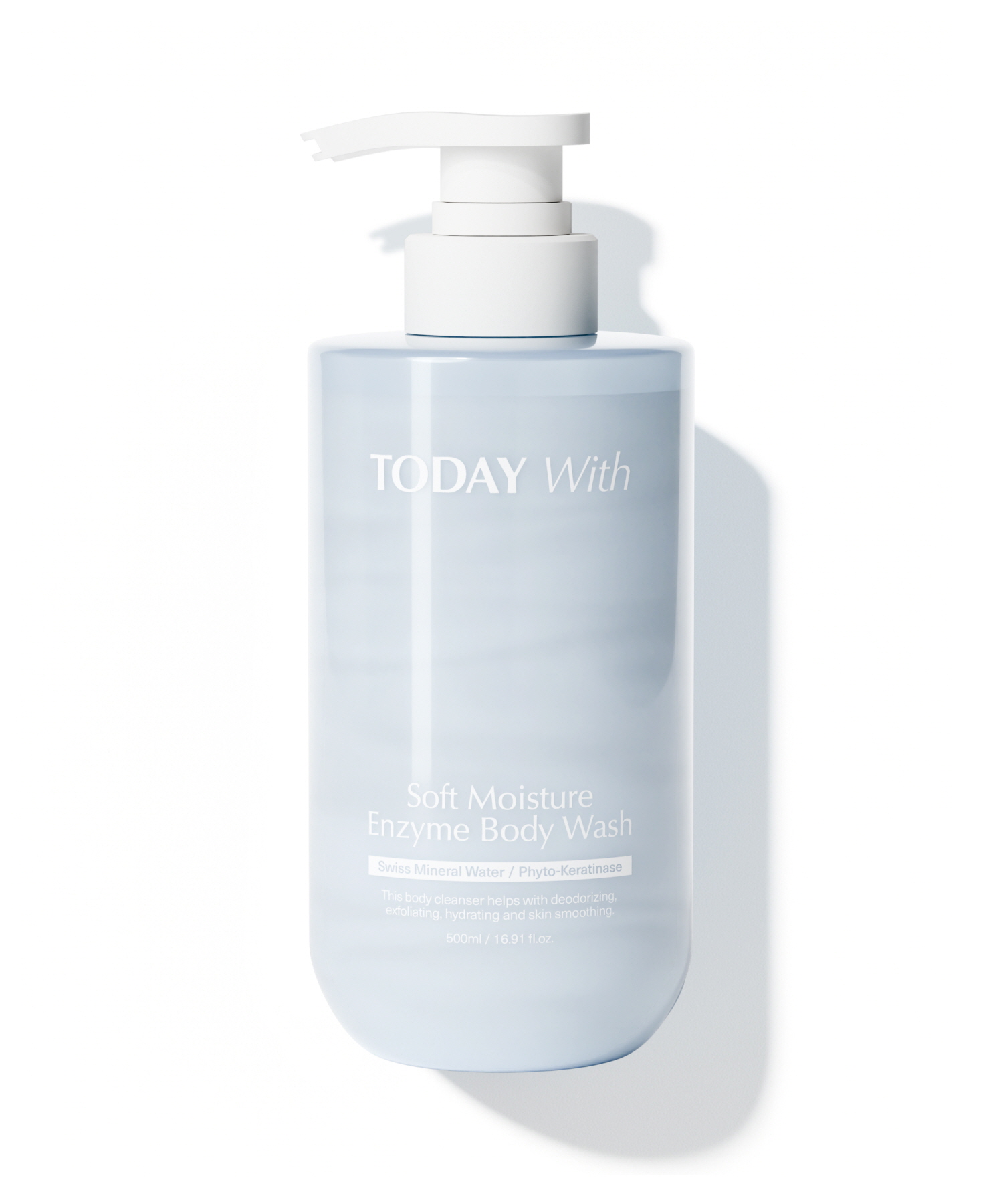 투데이위드 1분 효소 바디워시 체취제거 99.9% 각질제거 등드름 500ml, 1개 상품 이미지