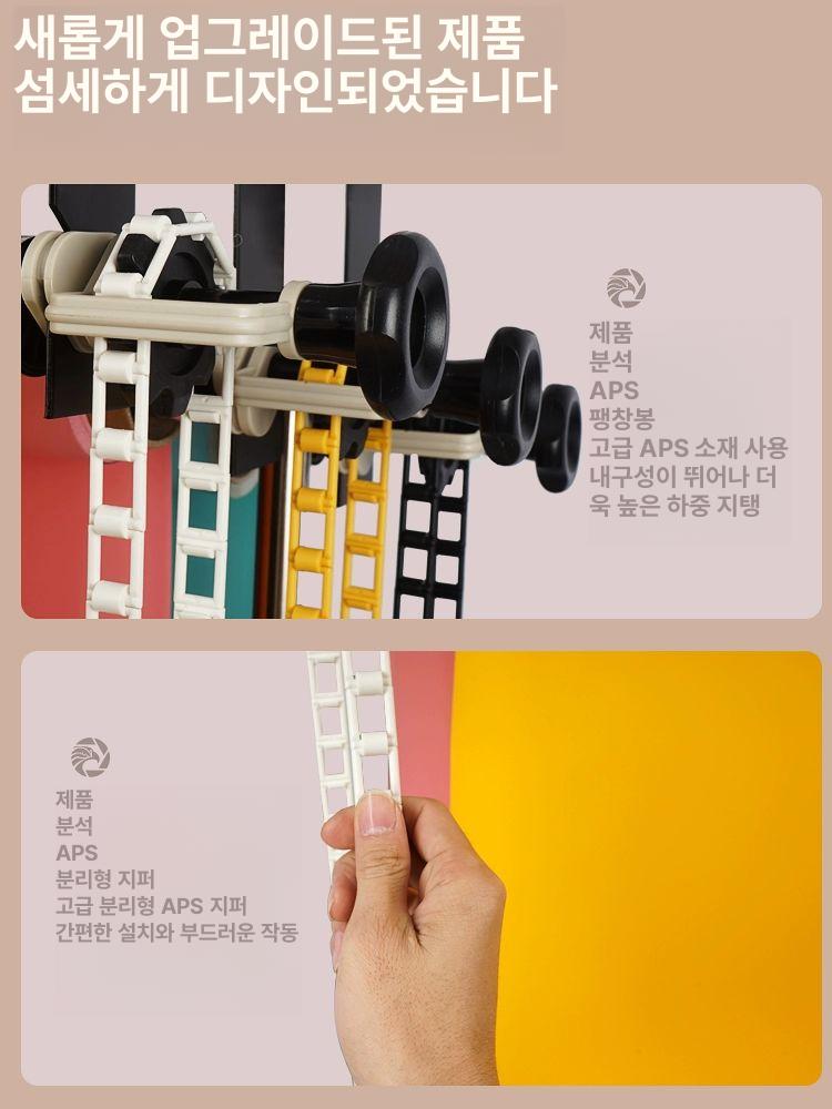 촬영 배경지 전동 롤러 시스템 스튜디오 배경 거치대 3 4m + 4x3 m 플록 벨벳 - 상세 이미지 5
