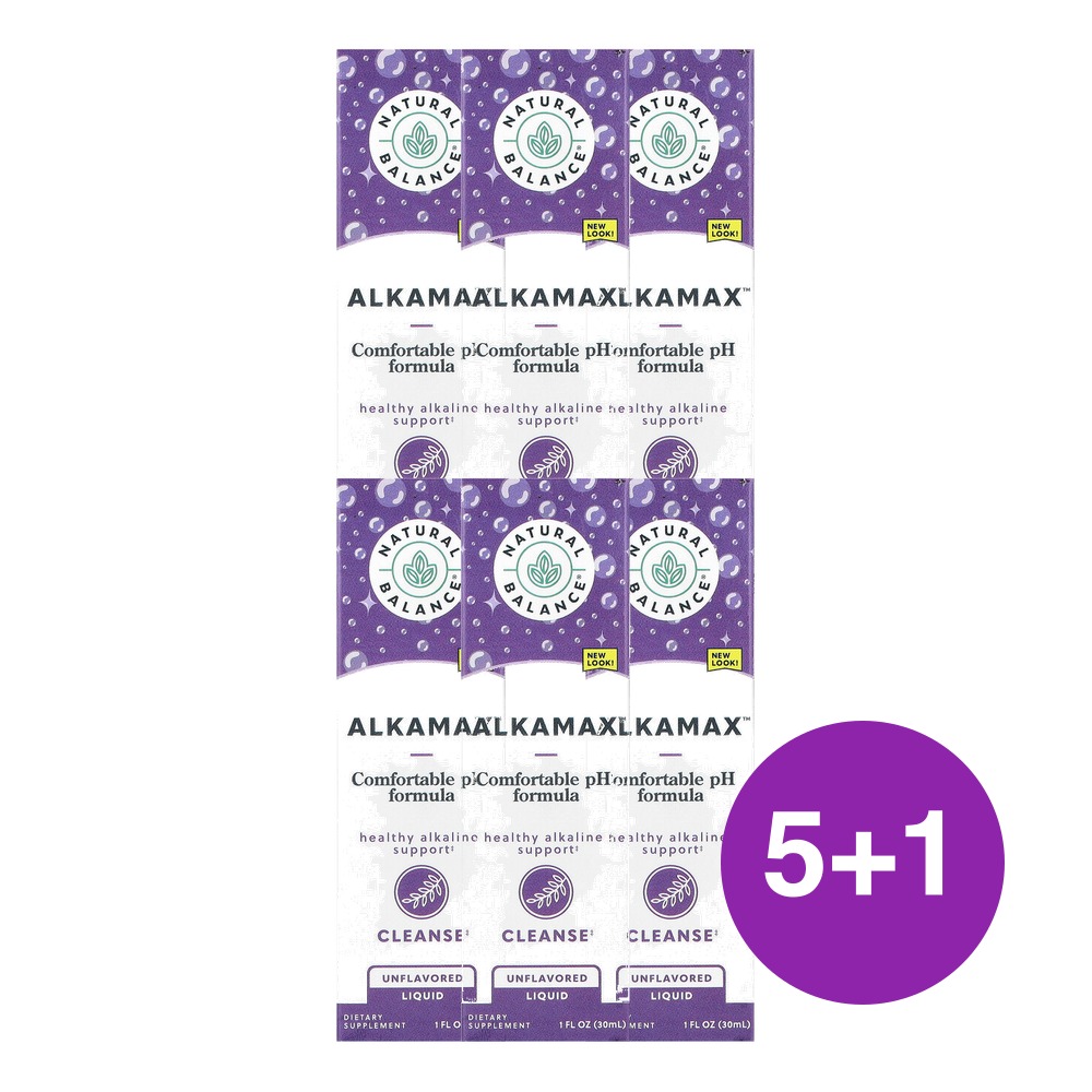 내추럴발란스 AlkaMax 편안한 pH 액상 포뮬라 무맛 30ml, 6개 - 상품 이미지