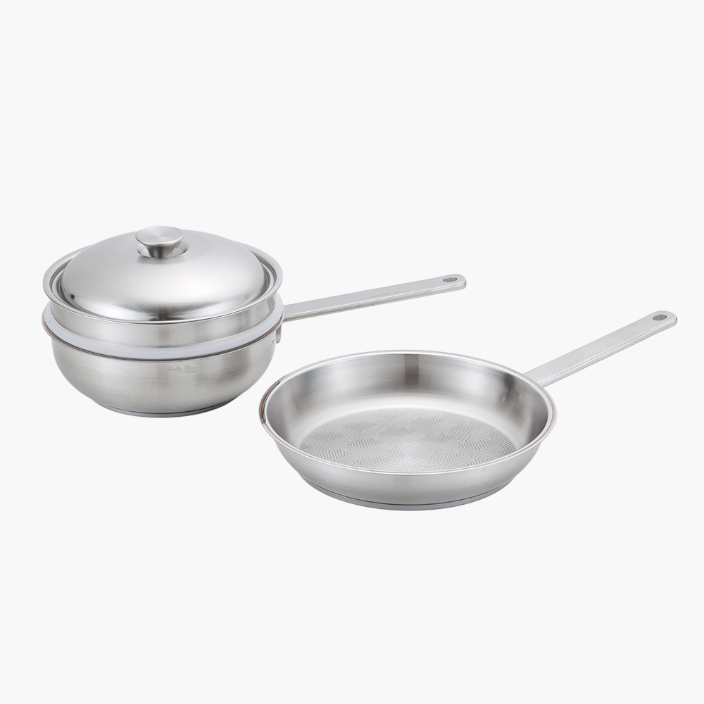롤스보일 코퍼에디션 스텐 후라이팬 2종 세트2 / 28cm 후라이팬+24cm 궁중팬 세트 / 포토리뷰 - 상품 이미지