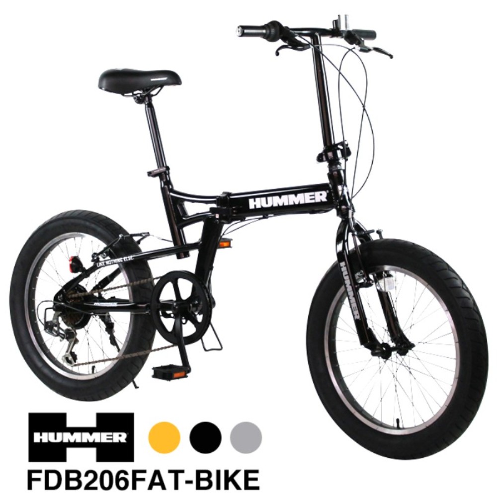 HUMMER 접이식 자전거 펫타이어 20인치 6단기어 FDB206FAT-BIKE - 상품 이미지