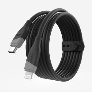 실키 USB C타입 to 라이트닝 8핀 MFi 고속충전 케이블 블랙, 1... 개봉기 | 실사용 후기 - 상품 이미지 1