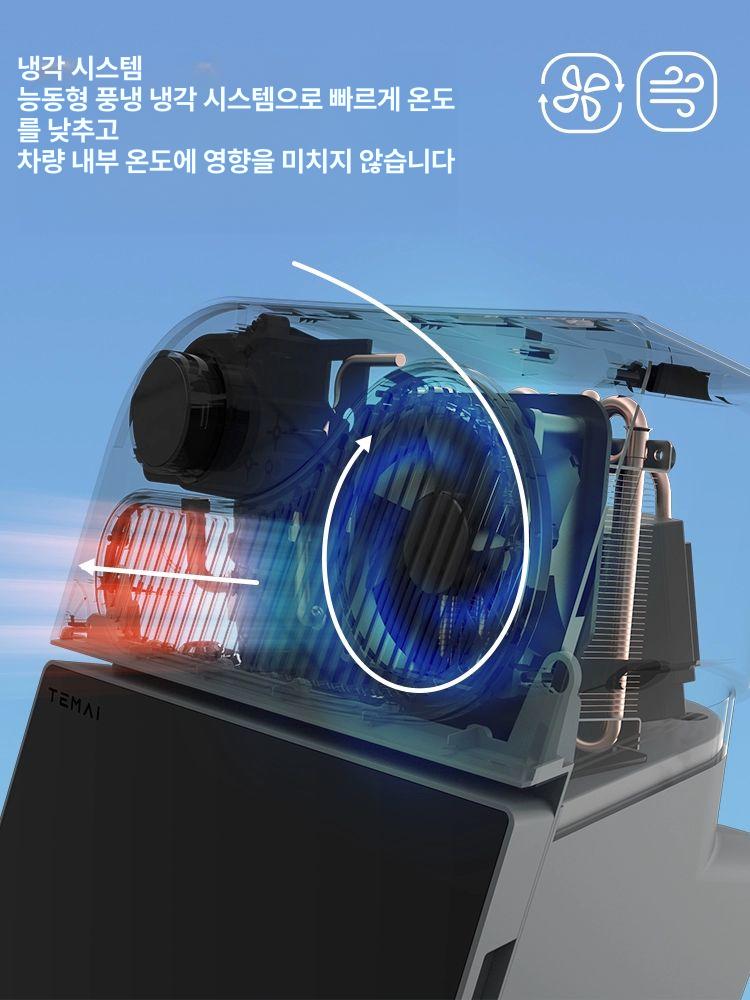 테슬라 모델Y 미니냉장고 차량용 냉장고 차박 소형 냉온장고 글레이셔 냉장고 - 상세 이미지 3