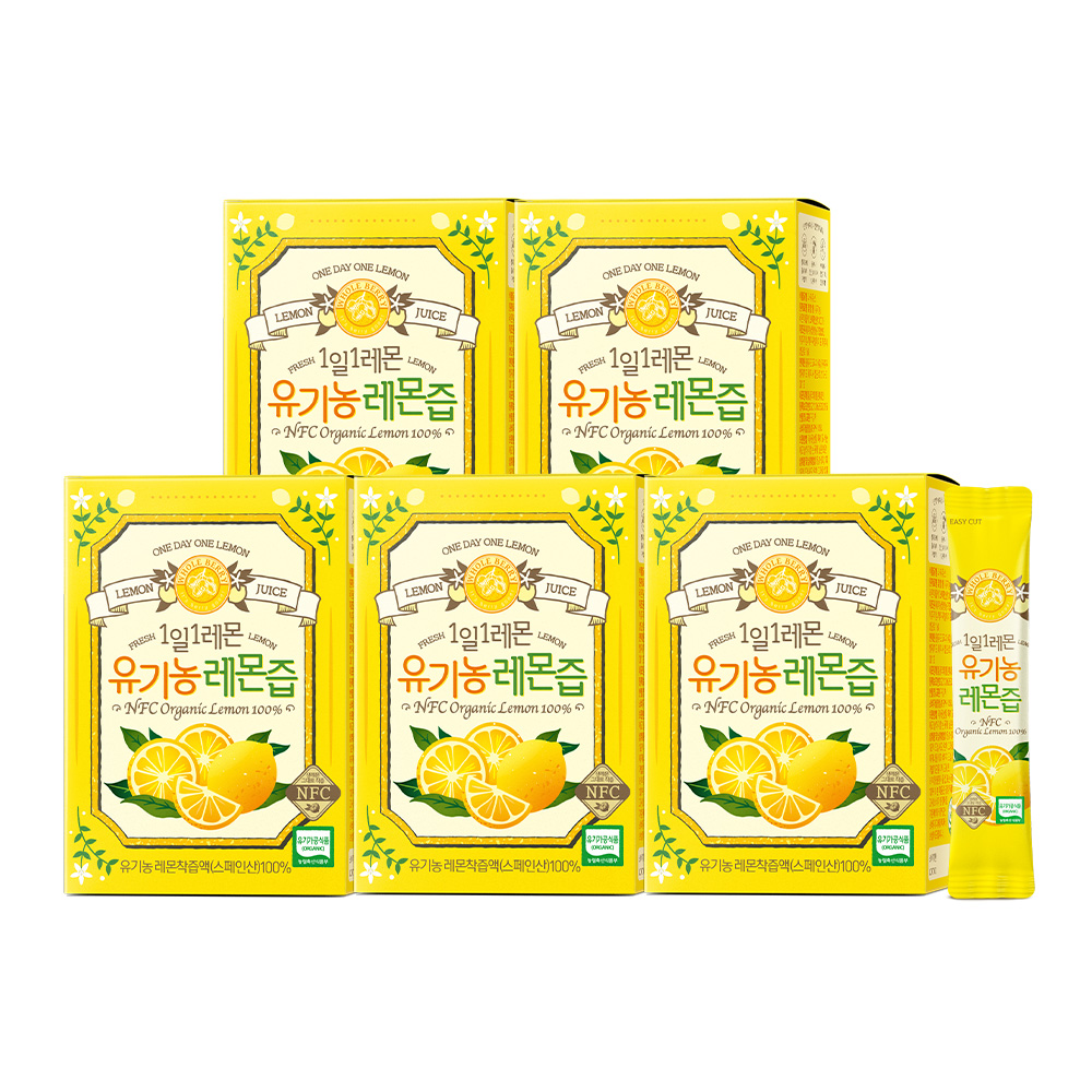 홀베리 1일1레몬 유기농 레몬즙 20g 14포, 5개