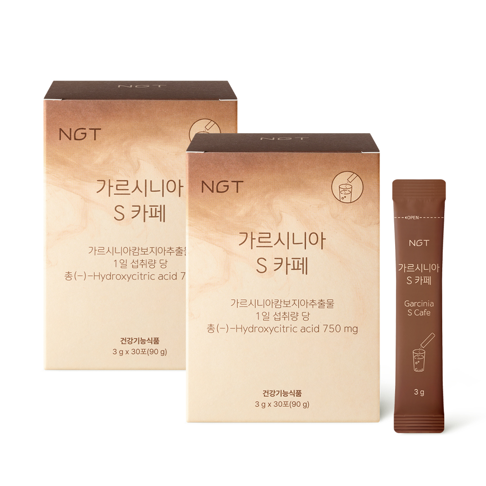 NGT 가르시니아 S 카페 네츄럴굿띵스 캄보지아 커피 체지방감소 30포, 2개 - 상품 이미지