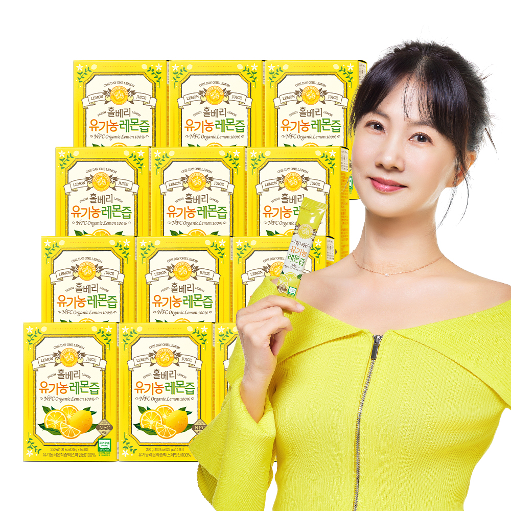 홀베리 유기농 레몬즙 25g 14포, 12개