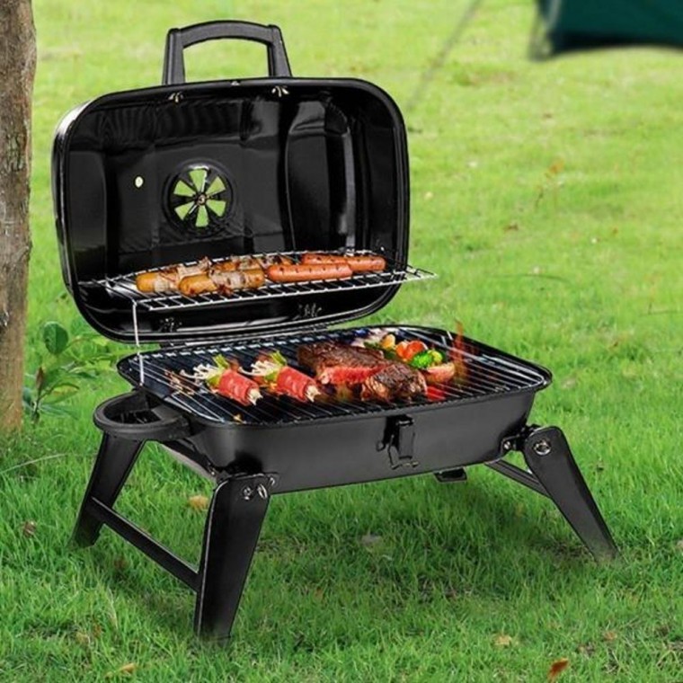 접이식 훈제 BBQ 화로 야외 오븐 바베큐 그릴