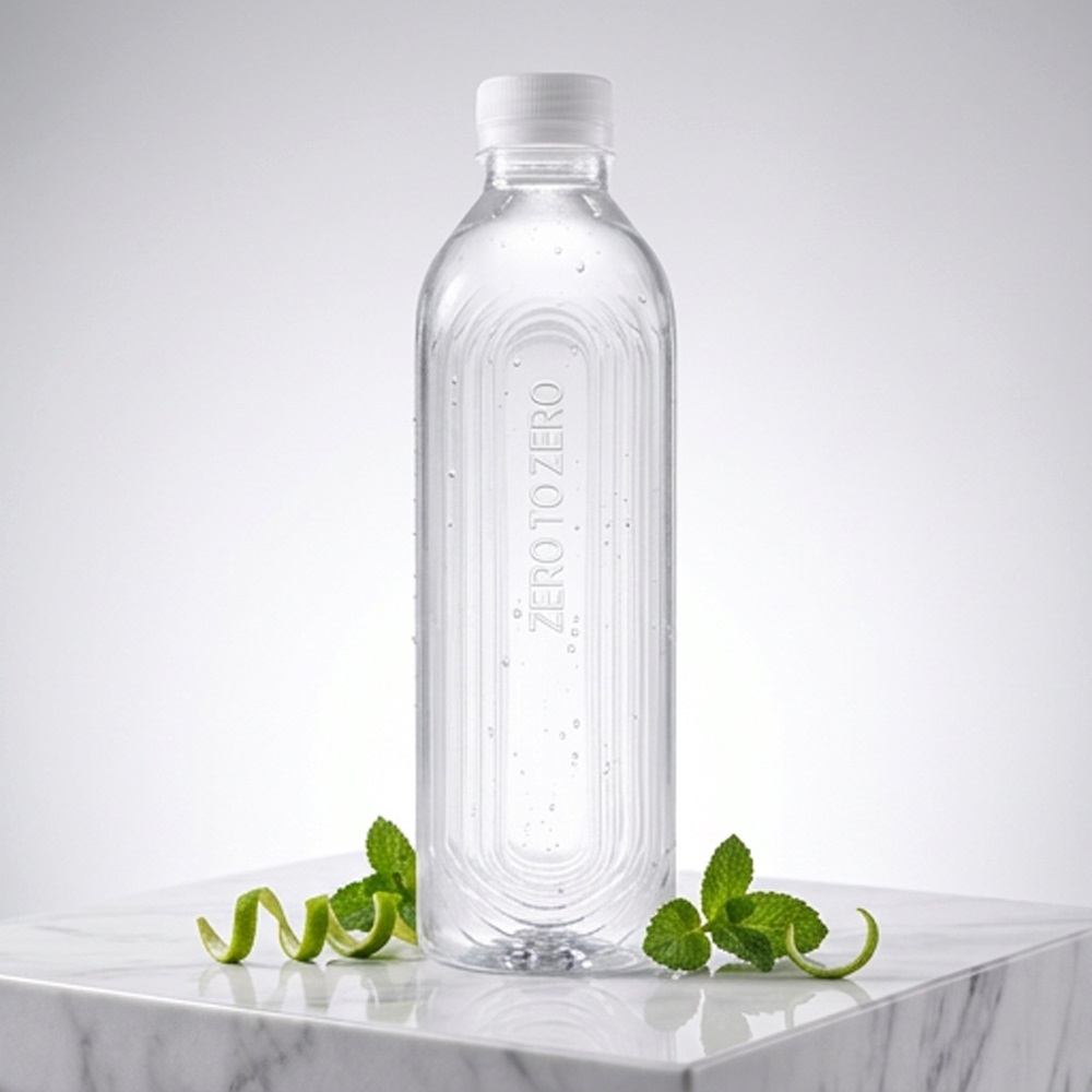 제로투제로 생수 친환경 프리미엄 미세플라스틱 없는 사탕수수 100% 용기 500ml, 60개 - 메인 이미지
