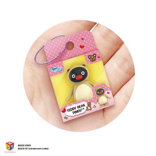韓國 PINGU 企鵝家族 Jjokkomi 迷你公仔鑰匙圈 4款隨機 商品圖片 3