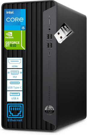 HP [해외]ProDesk 600 G6 MT 비즈니스 데스크톱 PC 초저소음 Intel i510400F 6코어 (4.3GHz) 32GB DDR4 1TB 32GB DDR4 RAM、1TB