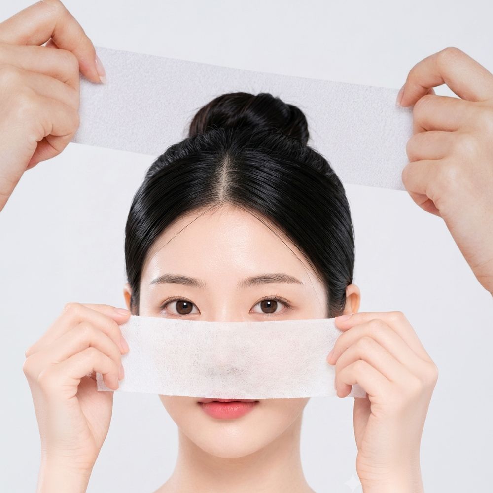대용량 늘어나는 스트레치 화장솜 스킨팩 머미팩 토너 패드 코팩 클렌징 240매 이미지 7