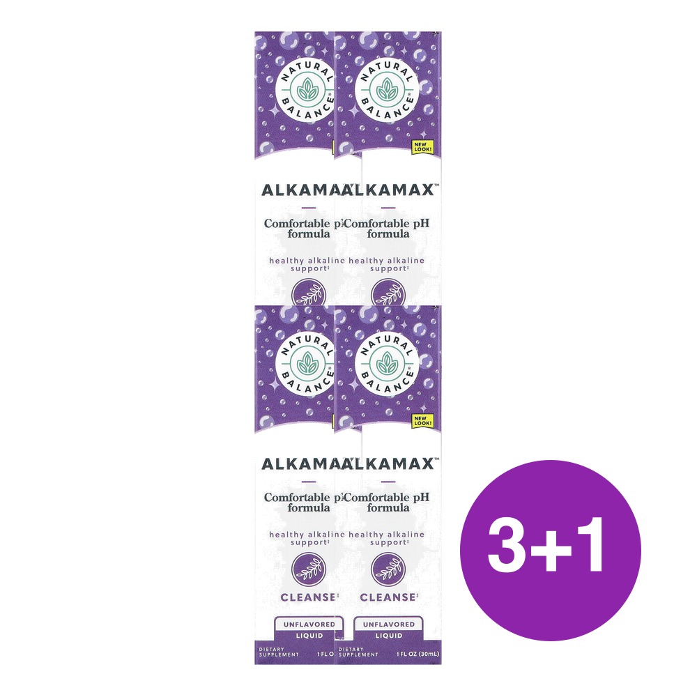 내추럴발란스 AlkaMax 편안한 pH 액상 포뮬라 무맛 30ml, 4개 - 상품 이미지