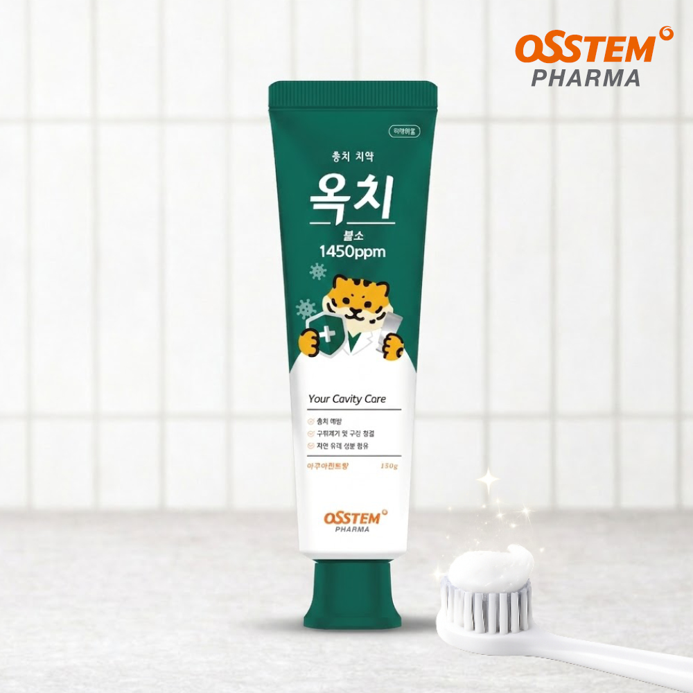 오스템 옥치 구강관리 프리미엄 치약 150g, 불소 (아쿠아민트), 1개 - 상품 이미지