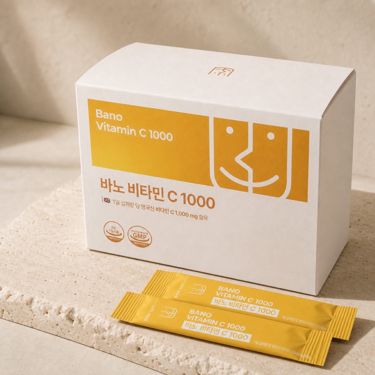 [영국산 원료] 바노 비타민C 1000mg 영국산 비타민C 스틱 90포, 2개 - 상세 이미지 2
