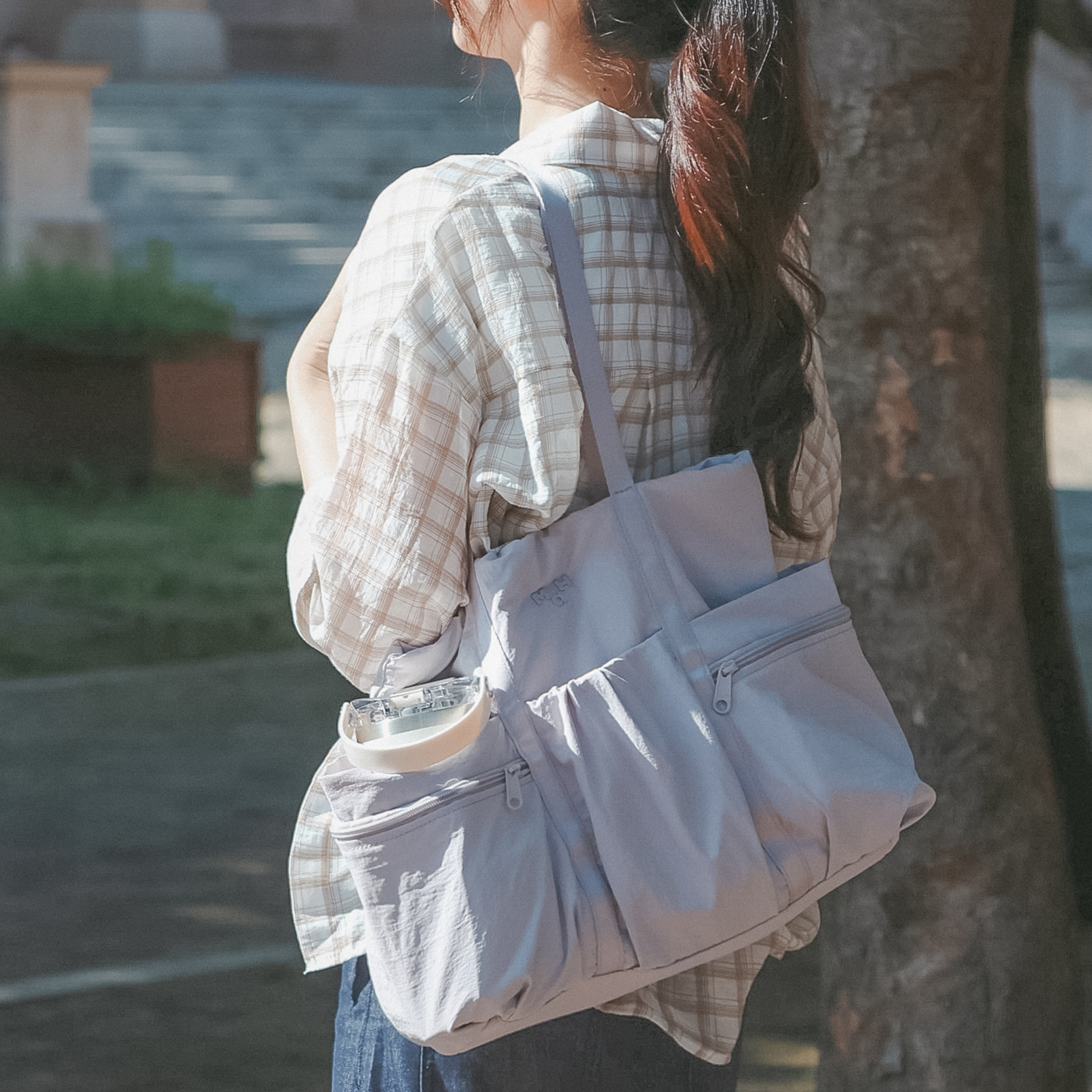 [슈퍼적립] 마흐 시로 퍼프 토트백 가벼운 데일리 보부상 여행용 보조가방 숄더백 - 상세 이미지 2