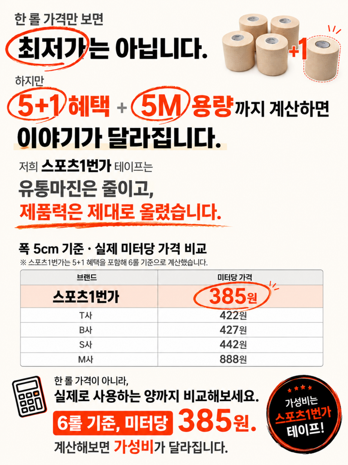 파워풀테이프 훅그립테이프 유도 크로스핏 역도 테이프 볼링테이핑 2.5cm X 4.5m - 상세 이미지 3