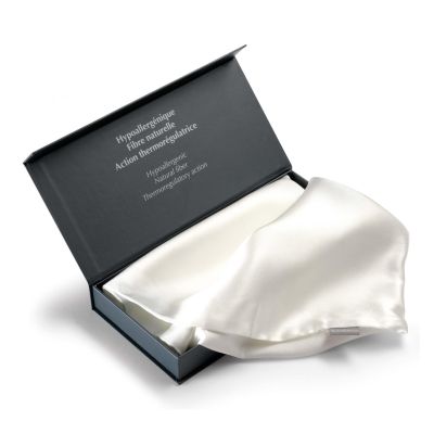 프랑스 비바레즈 애슐리 100% 멀버리 실크 베개커버 주름관리 헤어케어 50x70 LATTE - 상세 이미지 4