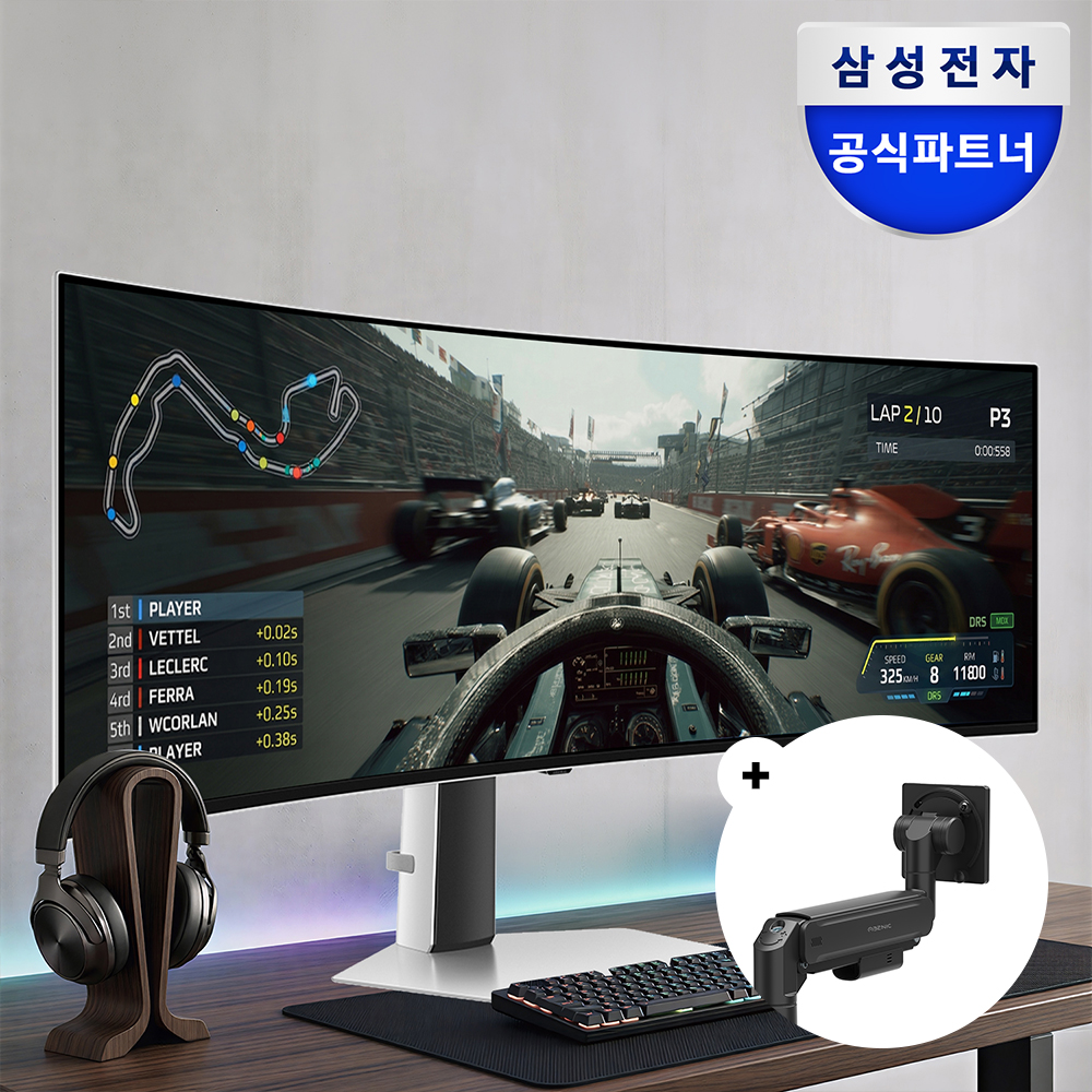 삼성 오디세이 G9 LS49DG930 124.3cm(49인치) OLED 32:9 울트라 와이드 게이밍 모니터 이미지 1