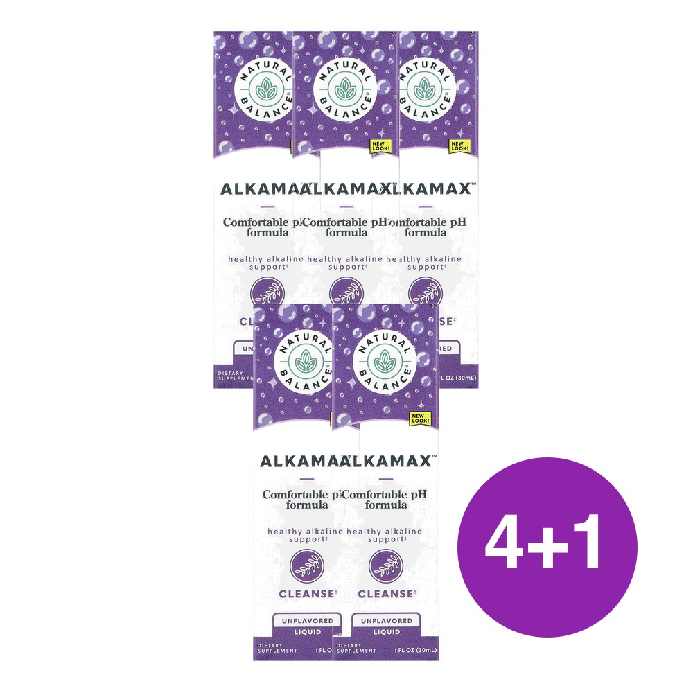 내추럴발란스 AlkaMax 편안한 pH 액상 포뮬라 무맛 30ml, 5개 - 상품 이미지