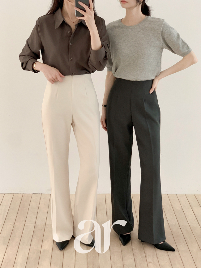 (국내제작 S~2XL 편안한히든밴딩) 히든 밴딩 2기장 숏 롱 부츠컷 슬랙스 ps5952 이미지 8