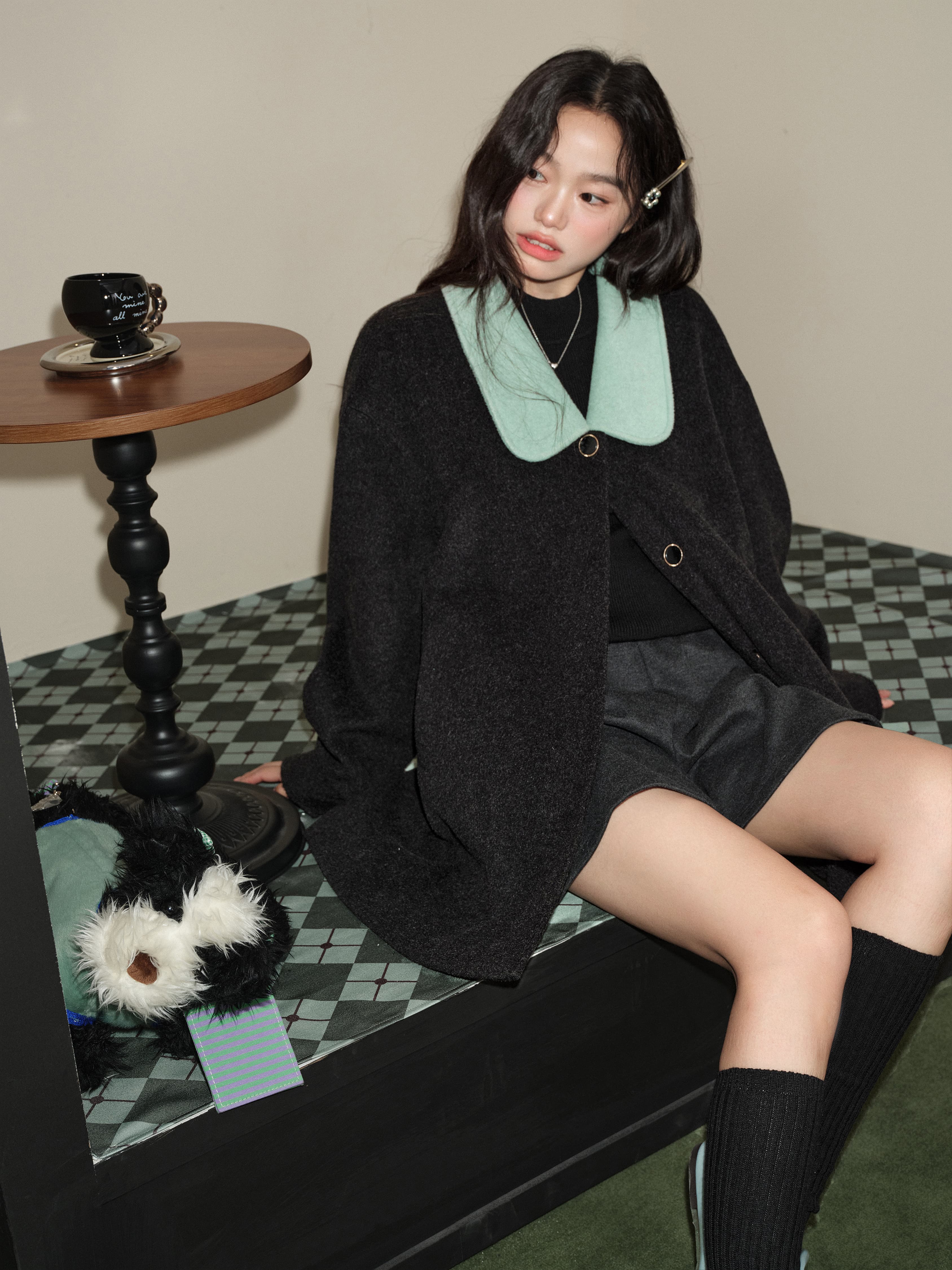 쿠오세 KUOSE 중장기장 여성 모직코트 이미지 7