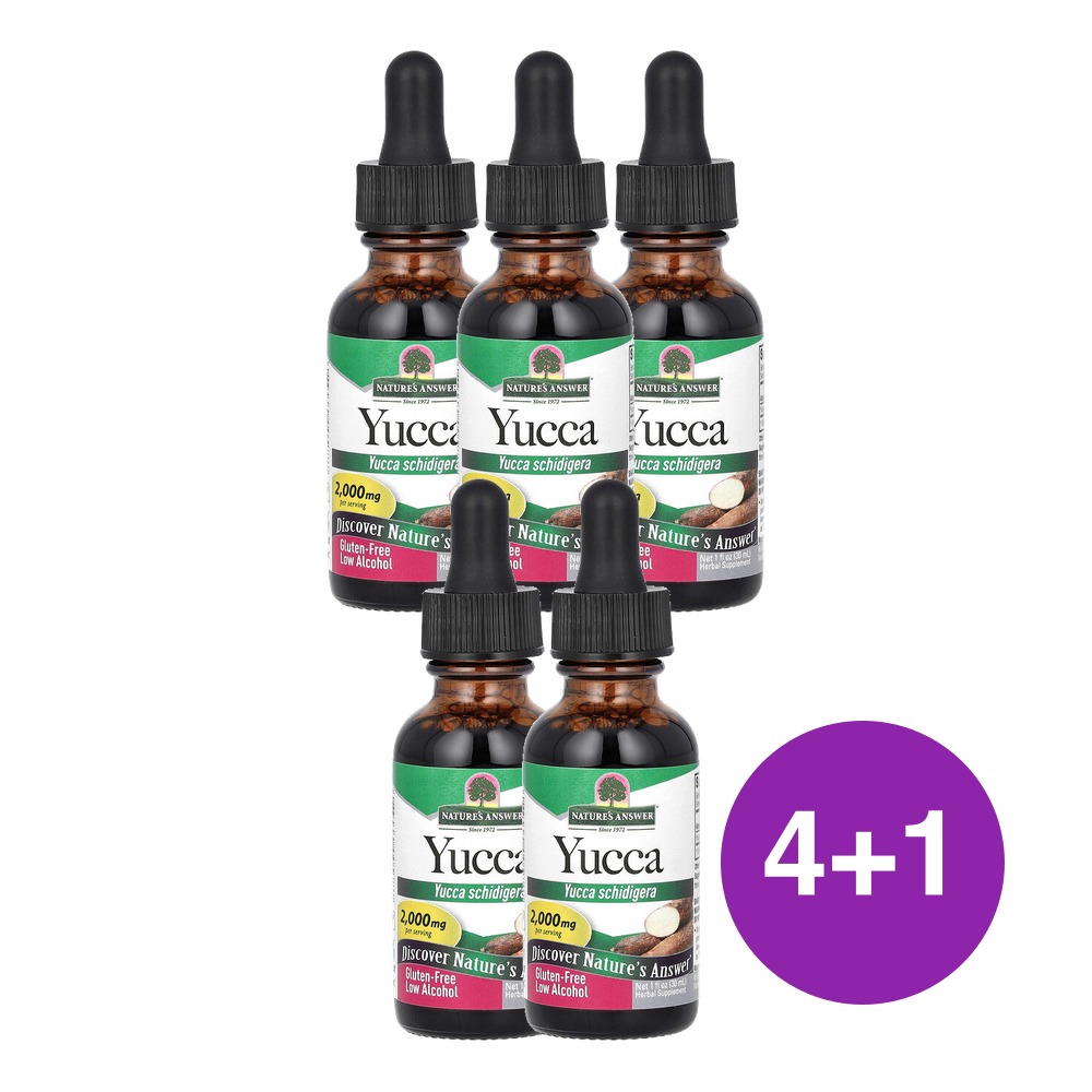 네이쳐스앤서 유카 알코올 추출물 2000mg 30ml, 5개 - 상품 이미지