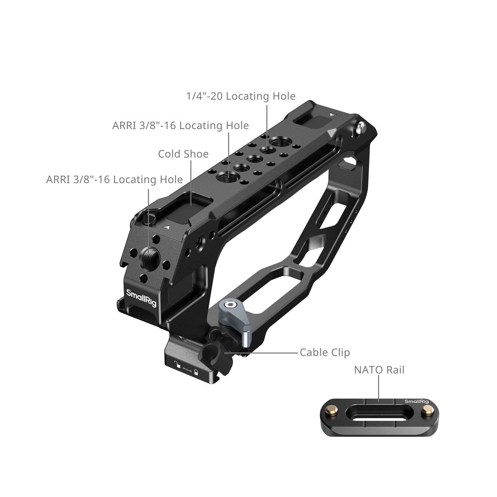 스몰리그 HawkLock 핸드헬드 케이지 키트 소니 FX5용 6778 - 상세 이미지 5